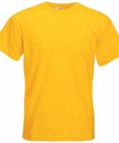 Geel gele t-shirts met korte mouwen voor heren