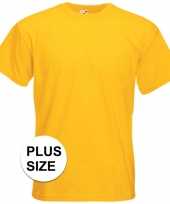 Geel grote maten gele t shirts met korte mouwen voor heren