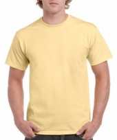 Goedkope gekleurde shirts licht vegasgoudgeel voor volwassenen